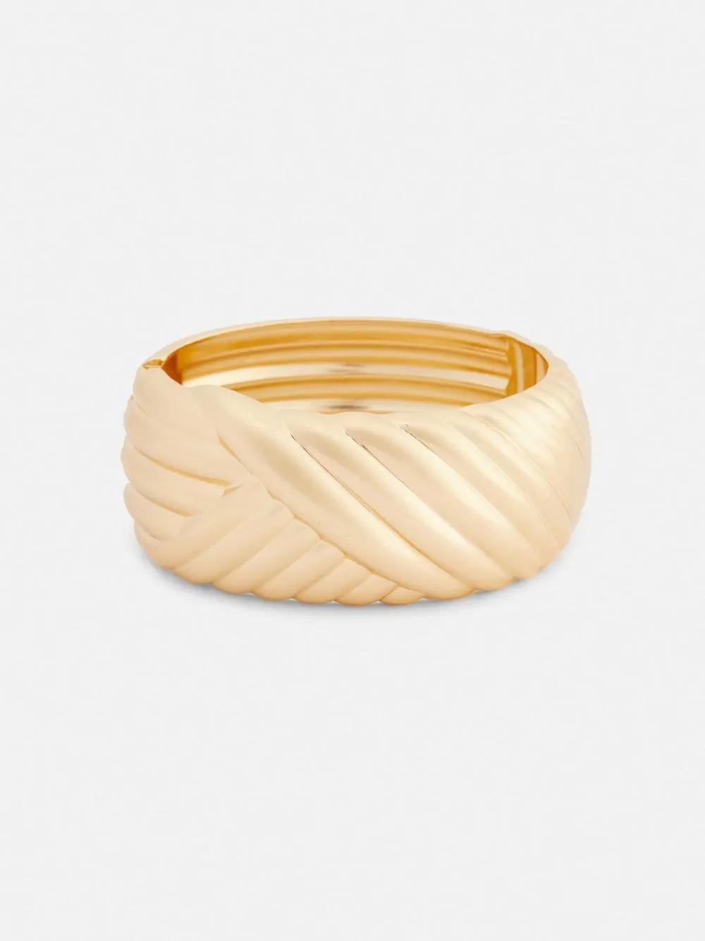 Rita Ora Textured Chunky Bangle