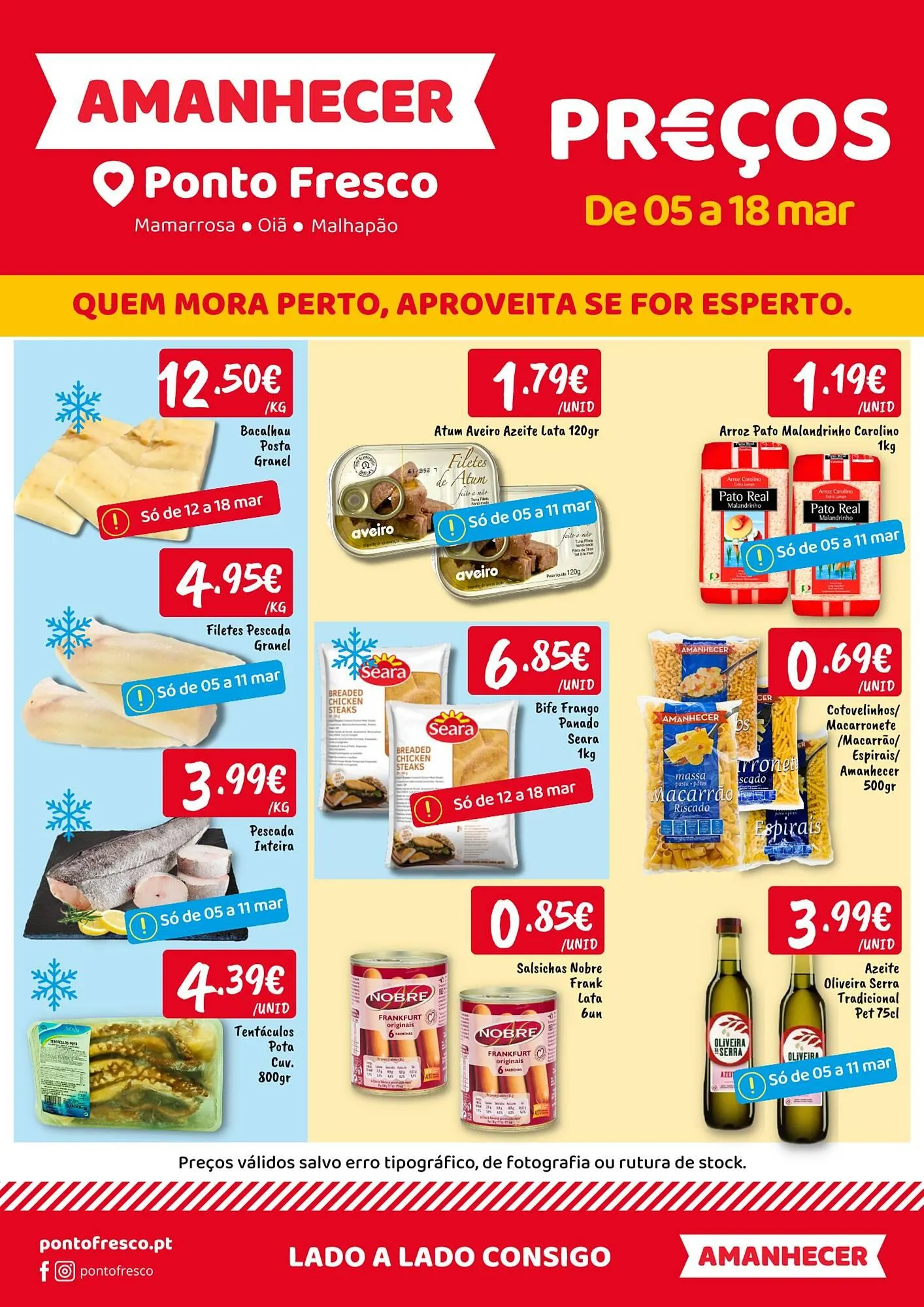Folheto Folheto Ponto Fresco de 5 de março até 18 de março 2026 - Pagina 1