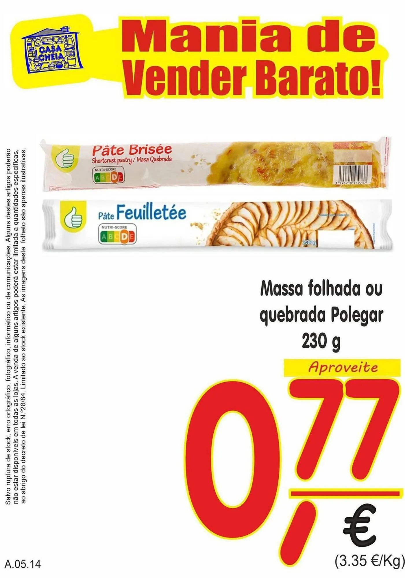 Folheto Folheto Casa Cheia de 9 de maio até 22 de maio 2025 - Pagina 1