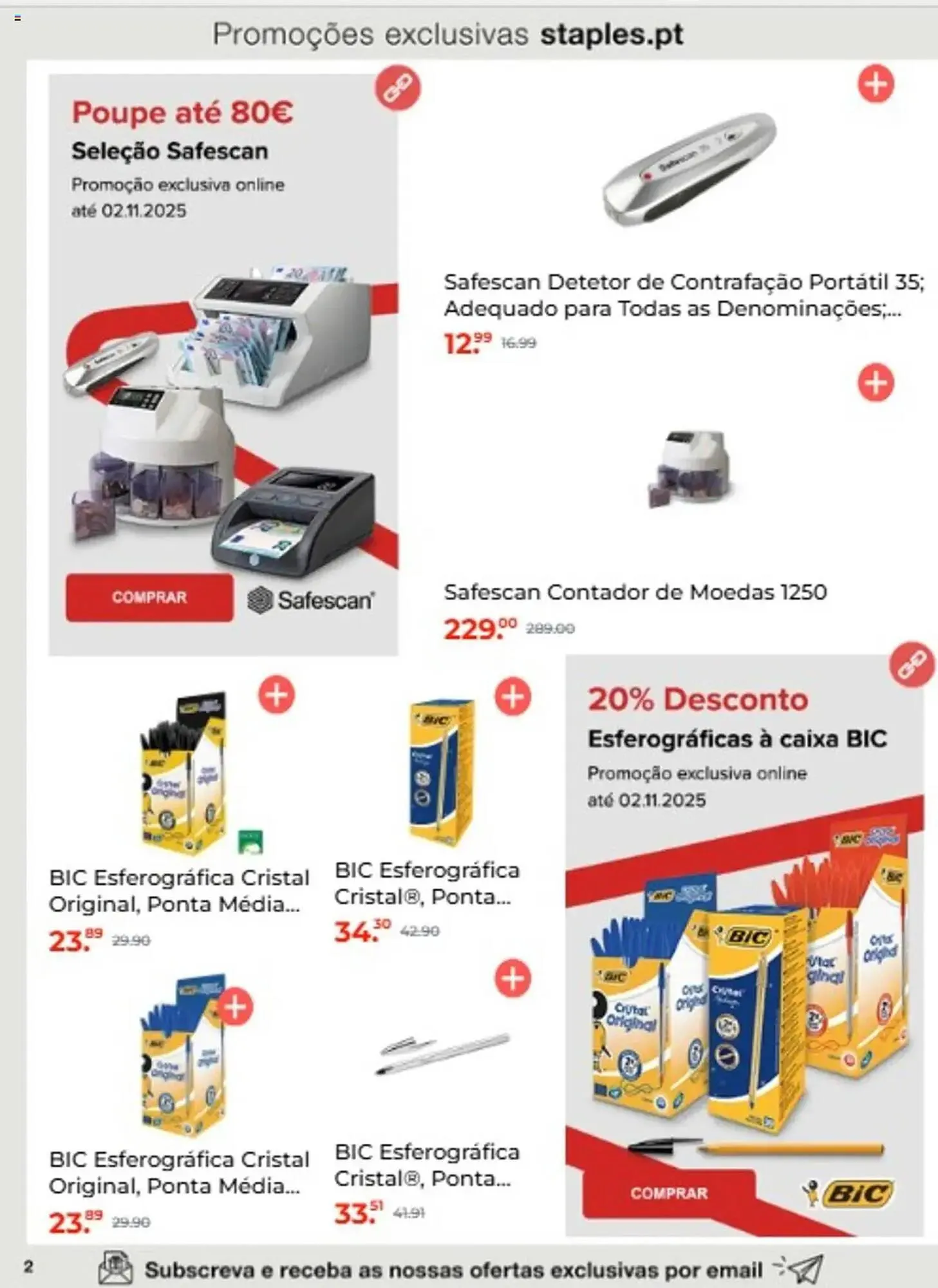 Folheto Folheto Staples de 1 de outubro até 3 de novembro 2025 - Pagina 2