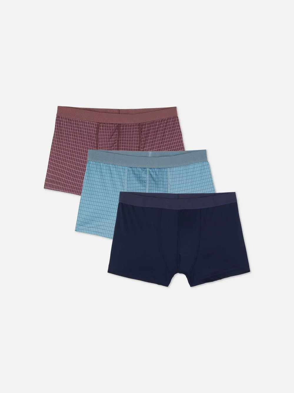 Pack 3 boxers xadrez painel