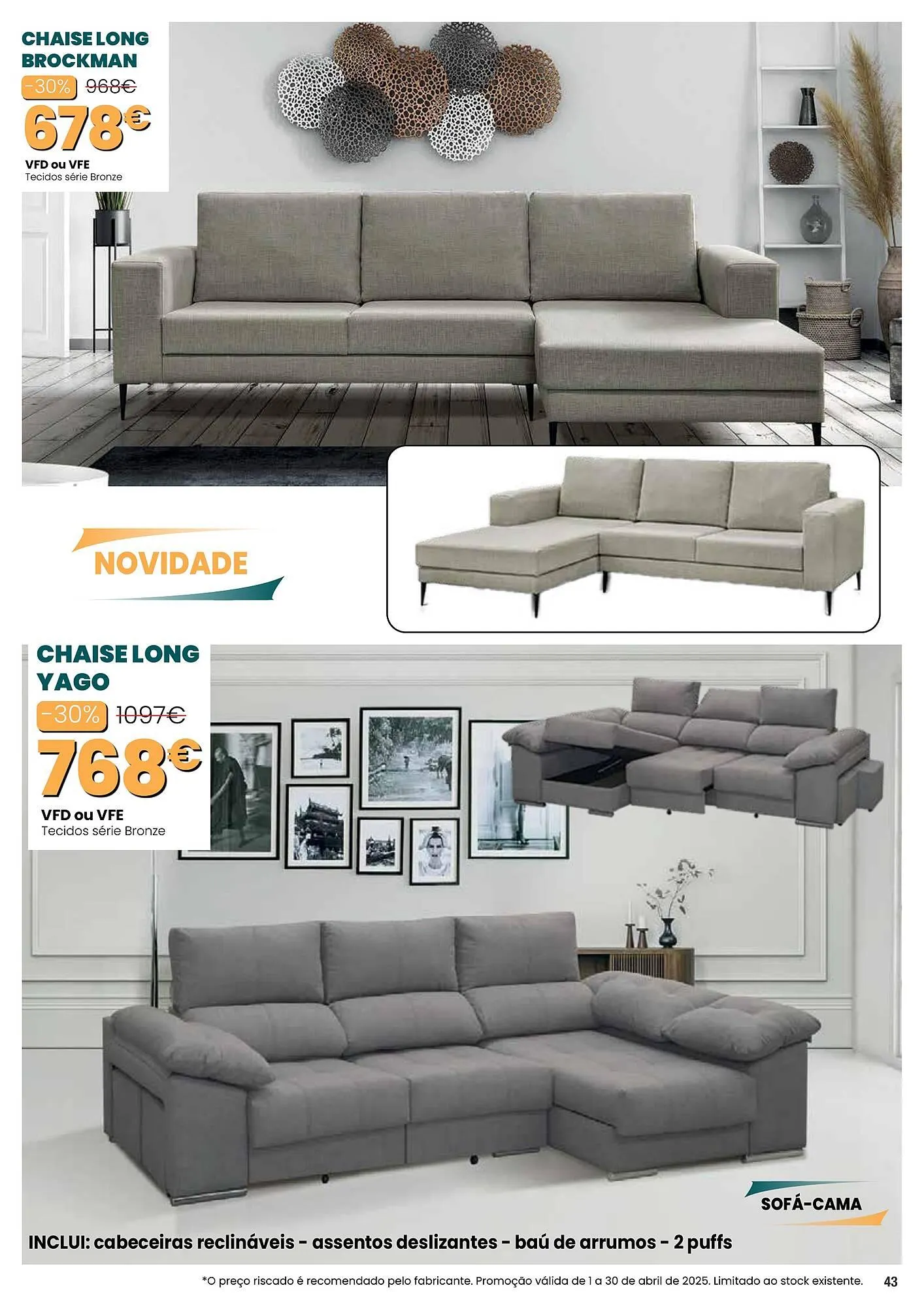 Folheto Folheto Hiper Centro do Móvel de 1 de abril até 30 de abril 2025 - Pagina 43