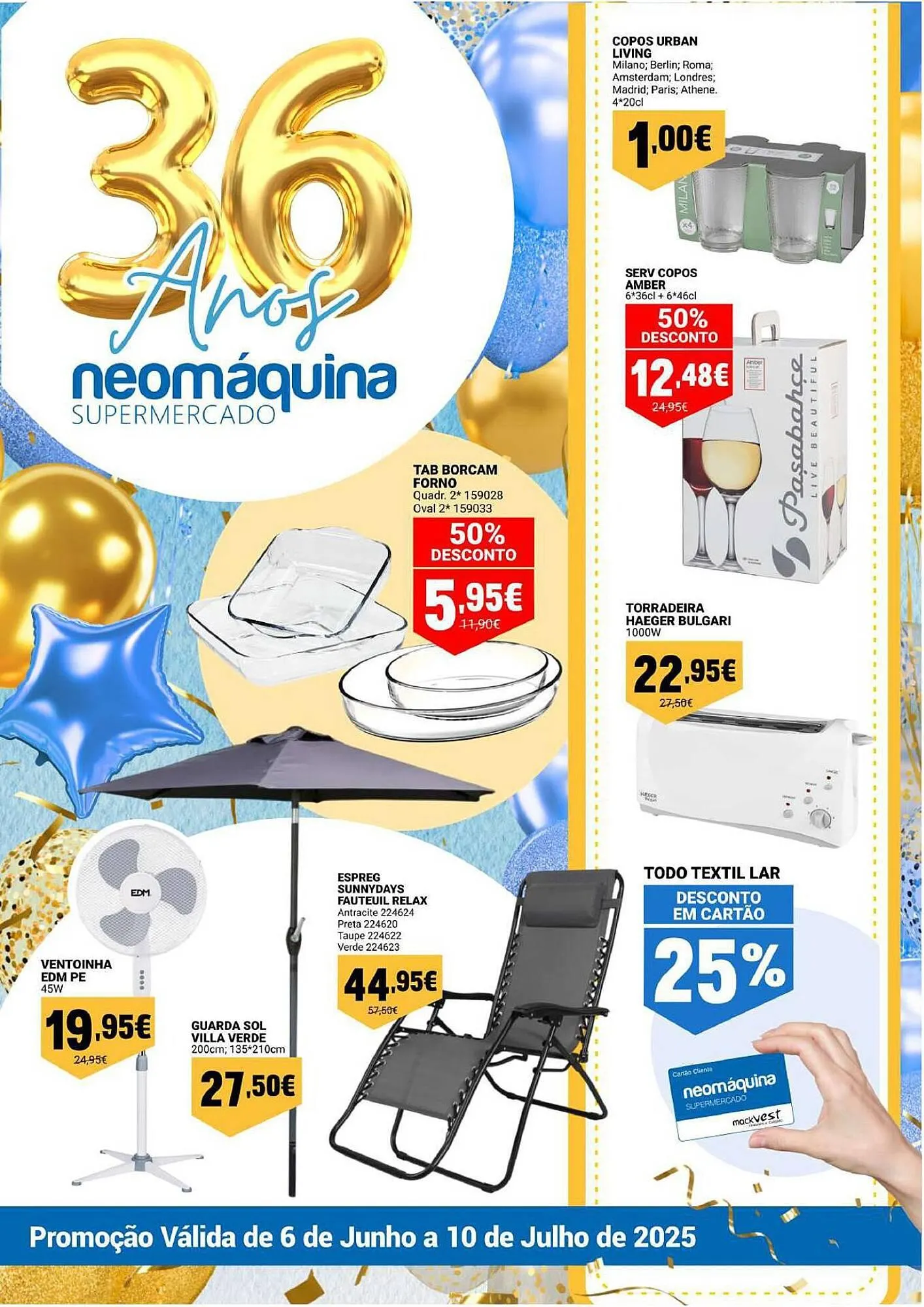 Folheto Folheto Neomáquina de 6 de junho até 10 de julho 2025 - Pagina 1