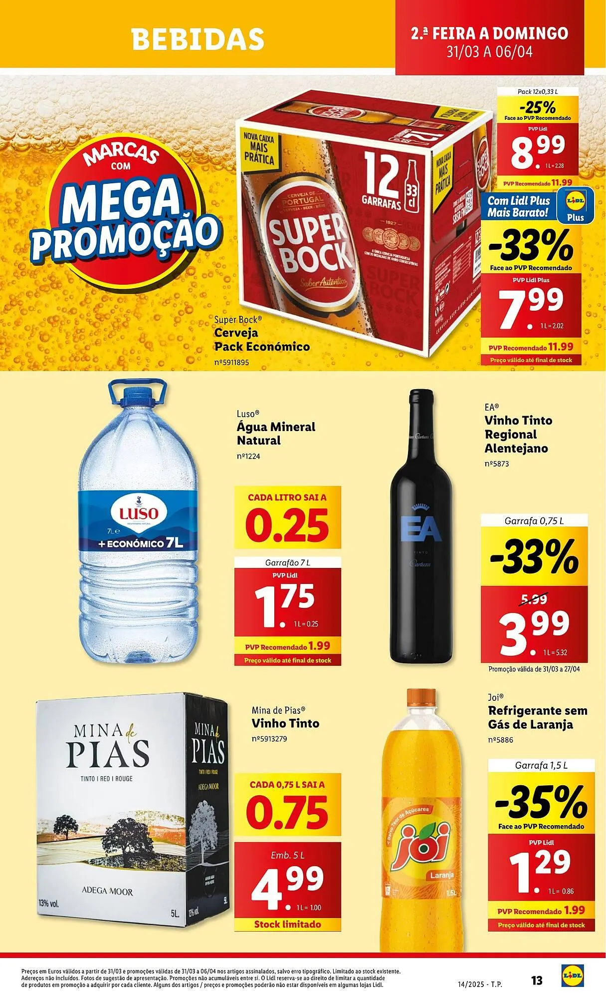Folheto Folheto Lidl de 31 de março até 6 de abril 2025 - Pagina 13