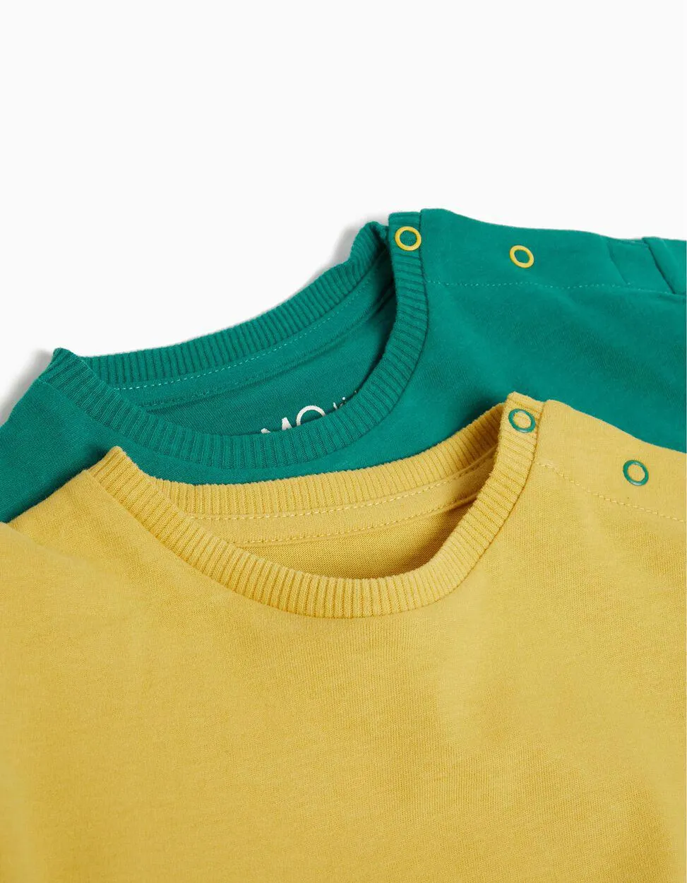 Pack 2 T-shirts Premium, Bebé Menino, Amarelo/Verde