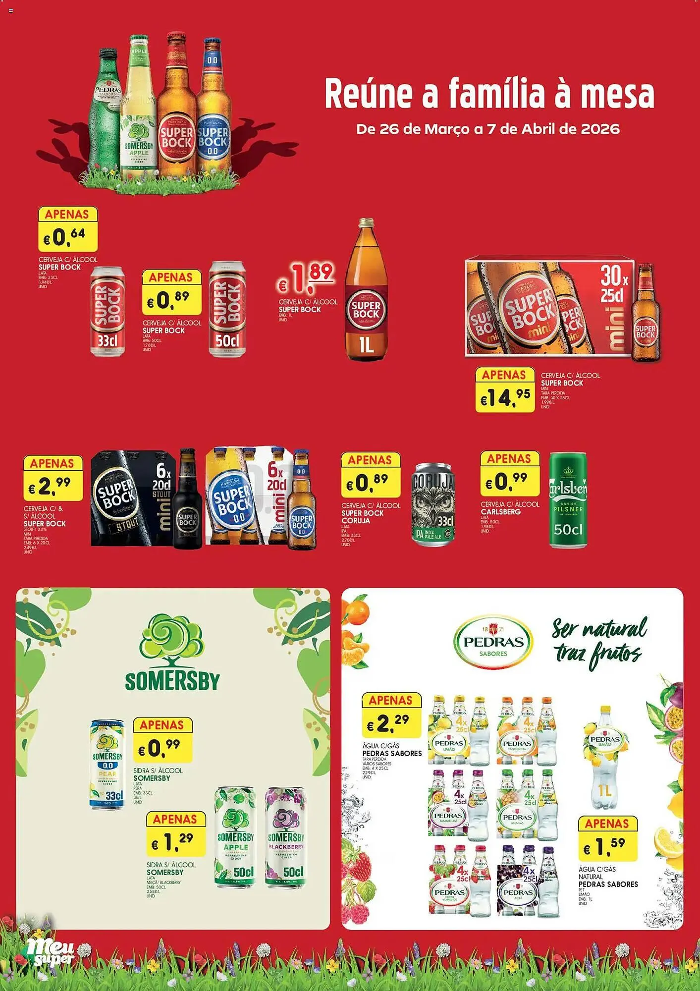 Folheto Folheto Meu Super de 26 de março até 8 de abril 2026 - Pagina 1