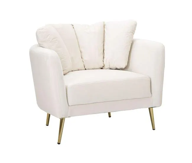 Cadeira de Braços MF324, Madeira, Bege