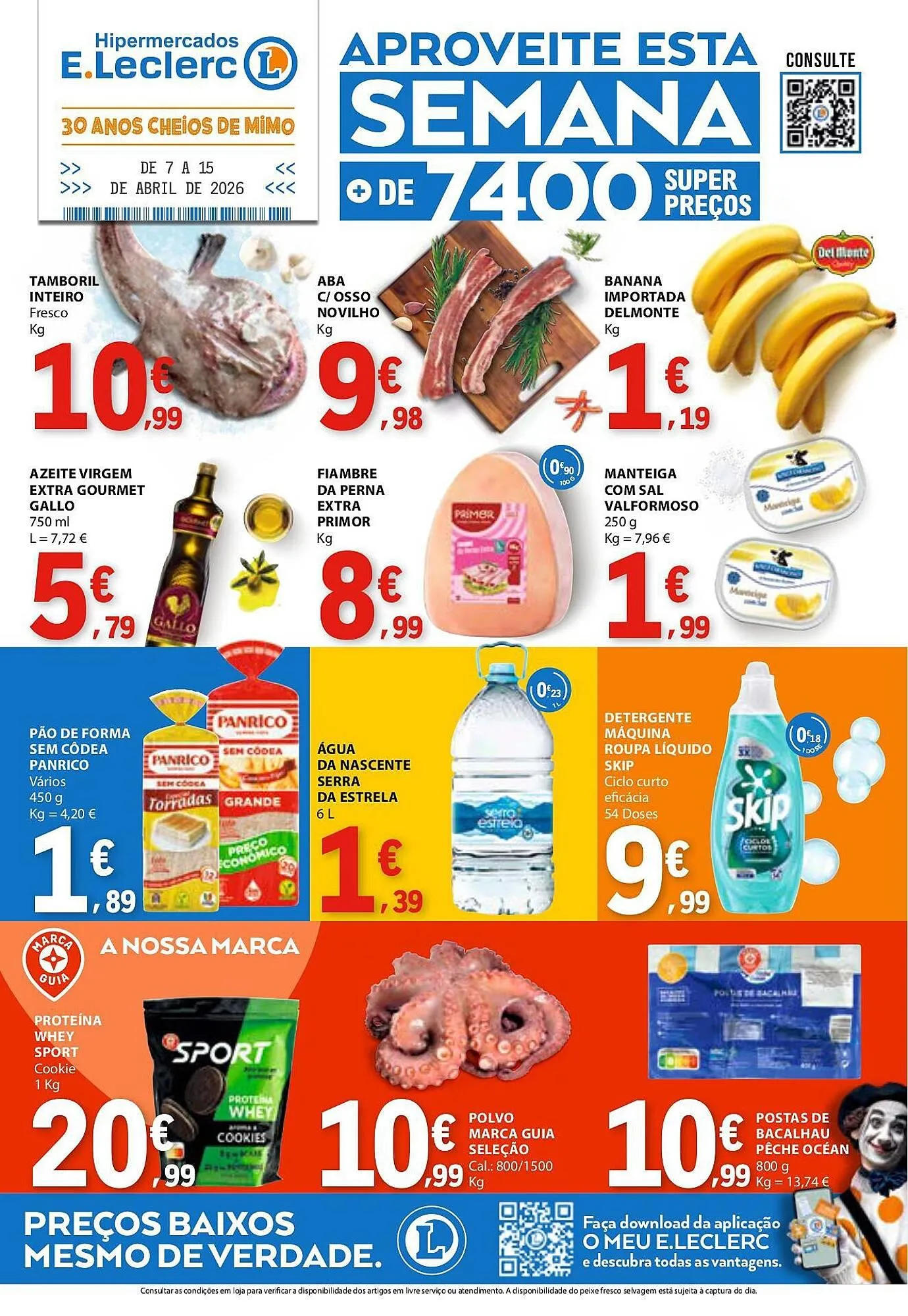 Folheto Folheto E.Leclerc de 7 de abril até 15 de abril 2026 - Pagina 1