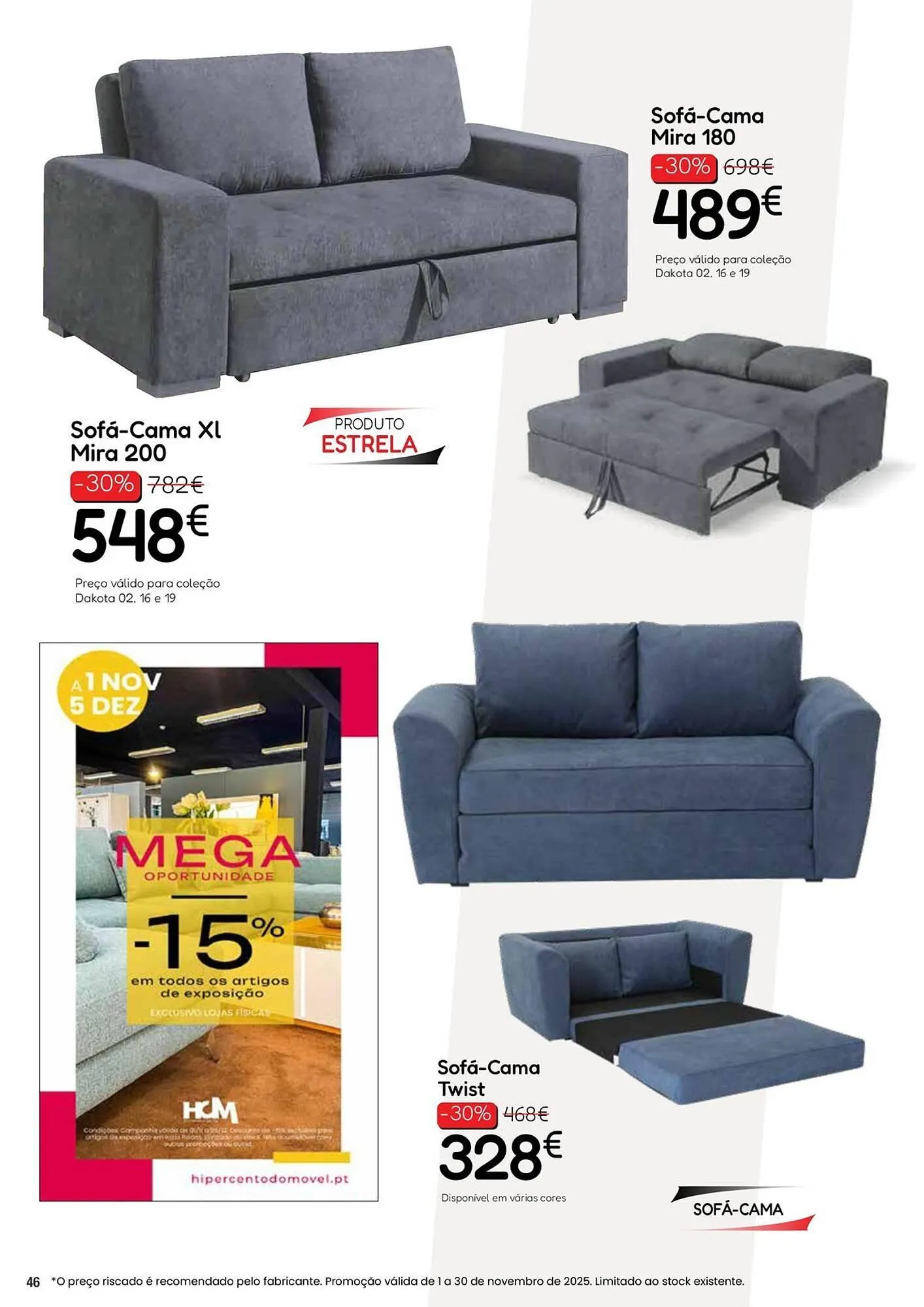 Folheto Folheto Hiper Centro do Móvel de 4 de novembro até 30 de novembro 2025 - Pagina 46
