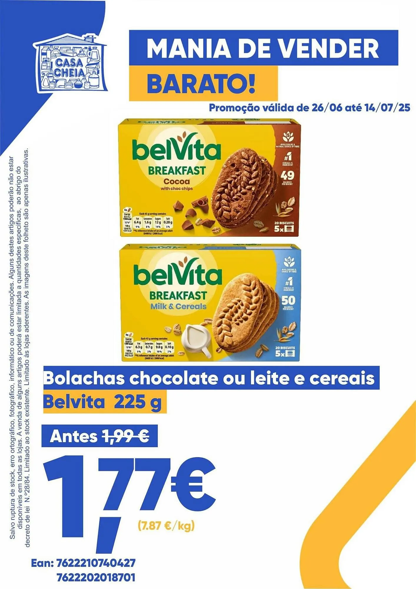 Folheto Folheto Casa Cheia de 26 de junho até 14 de julho 2025 - Pagina 1