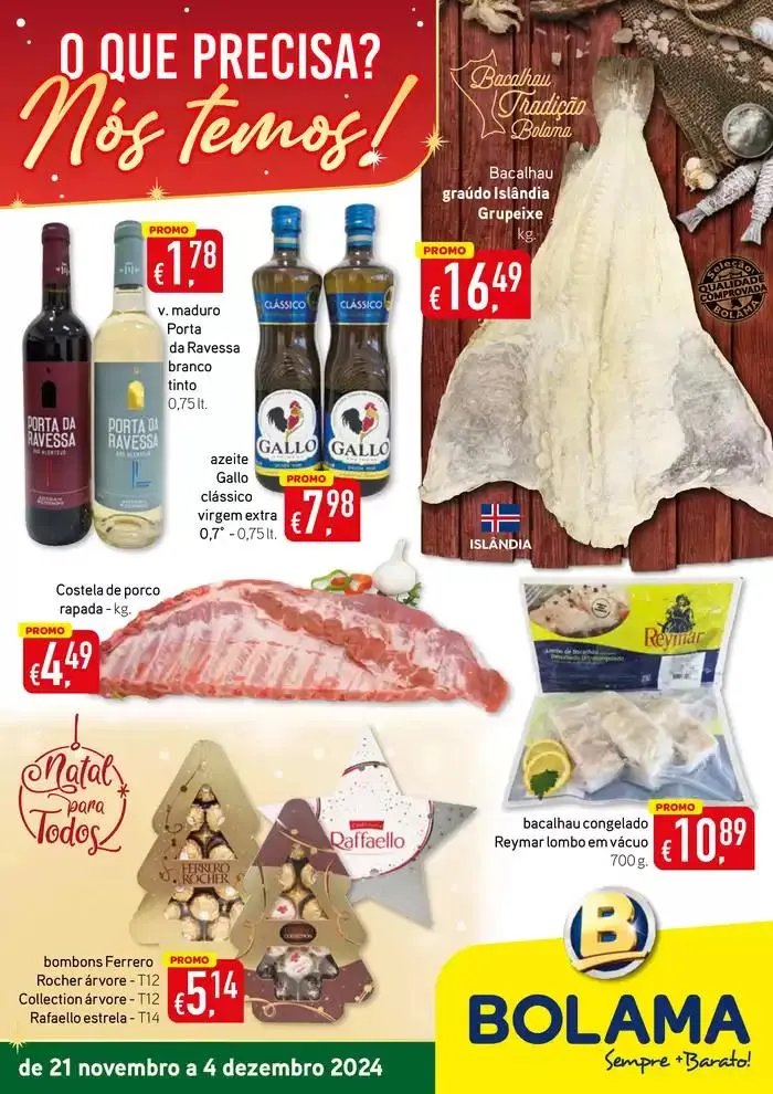 Folheto Folheto Bolama de 21 de novembro até 4 de dezembro 2024 - Pagina 1