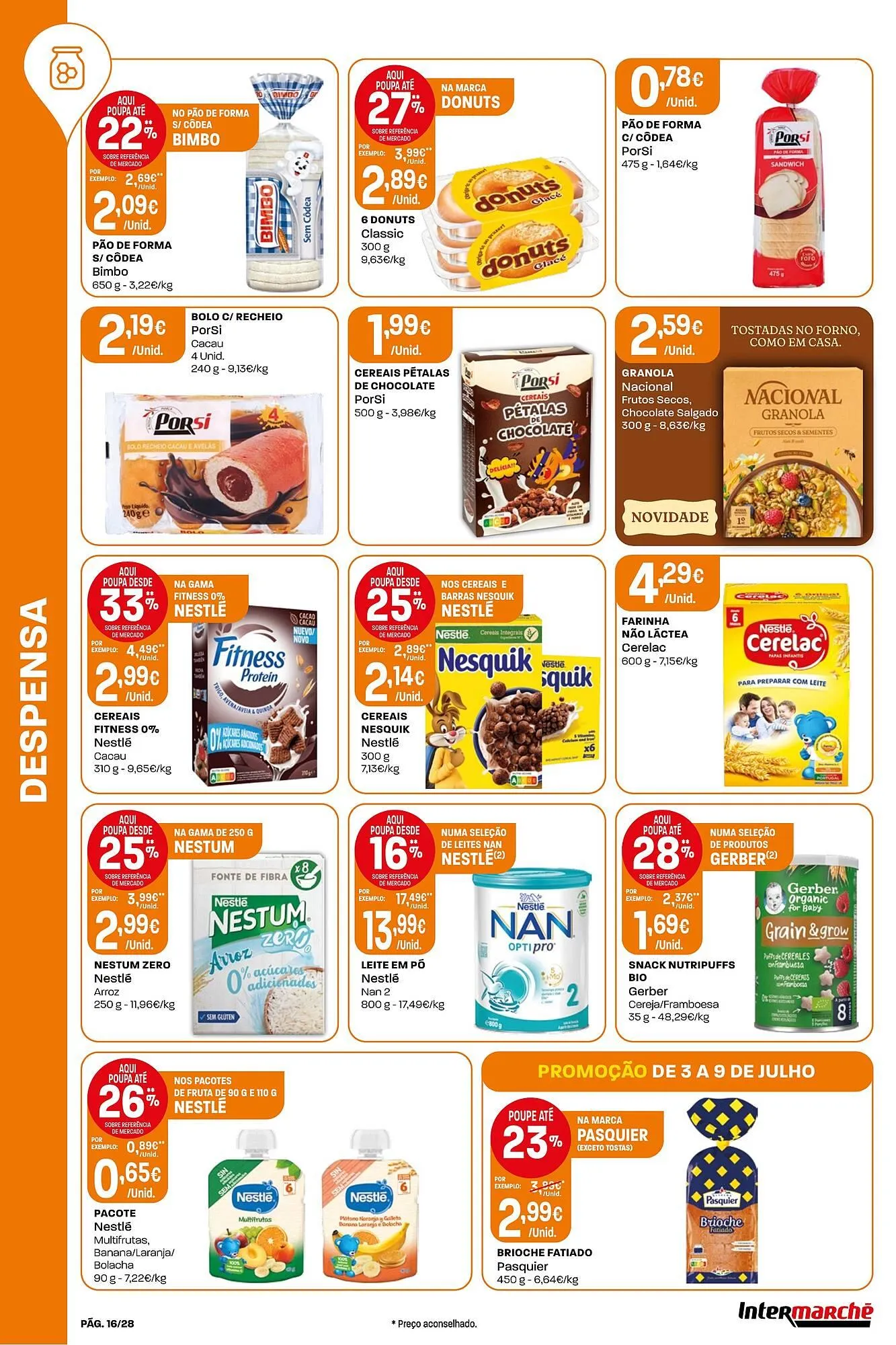 Folheto Folheto Intermarché de 3 de julho até 9 de julho 2025 - Pagina 16