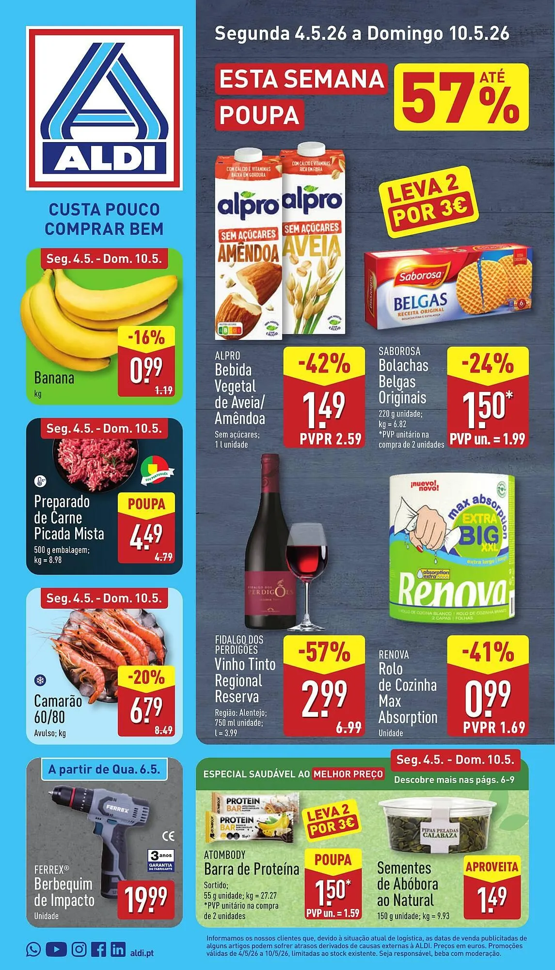 Folheto Folheto ALDI de 4 de maio até 10 de maio 2026 - Pagina 1