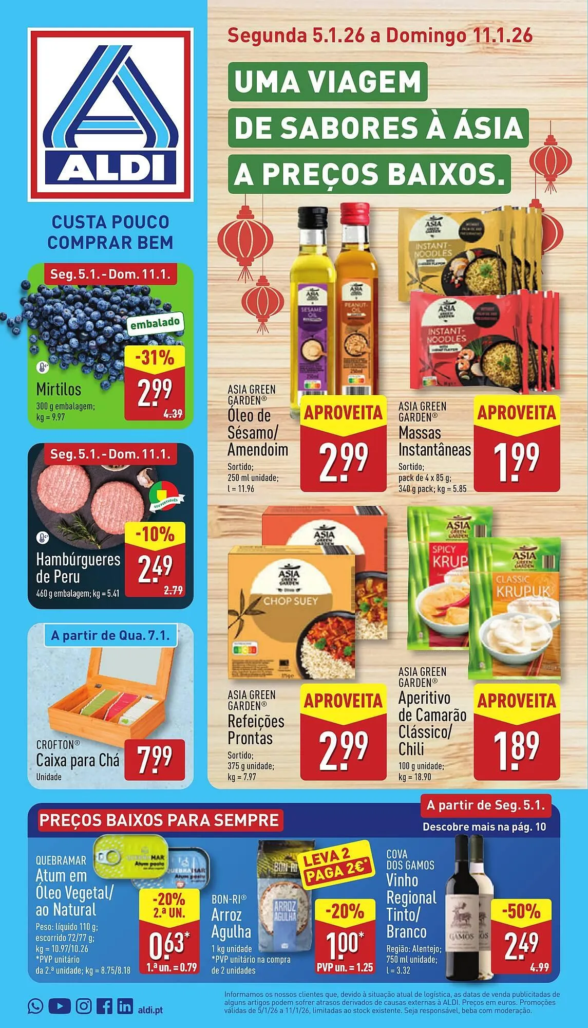 Folheto Folheto ALDI de 5 de janeiro até 11 de janeiro 2026 - Pagina 1