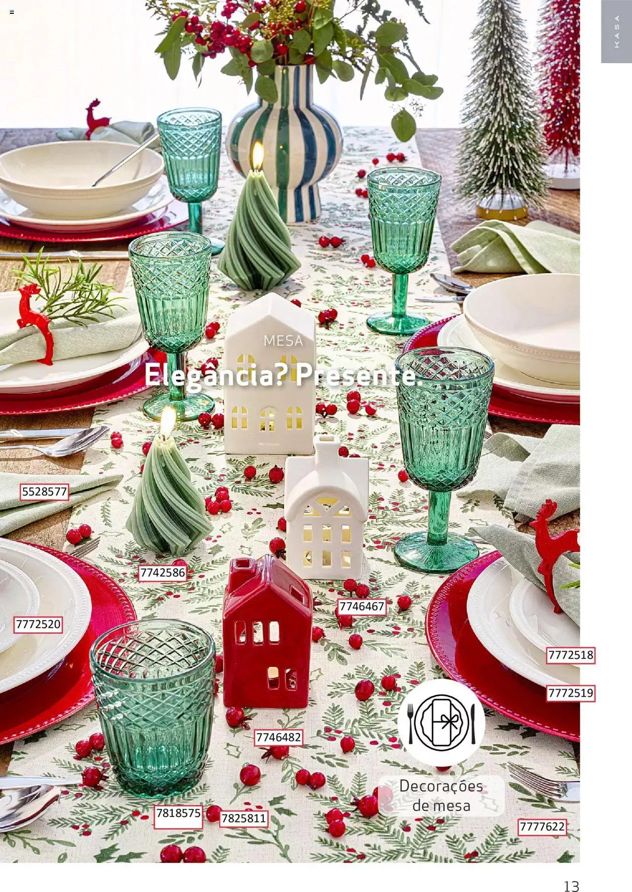 Folheto Continente Kasa Catálogo Kasa Dicas Decoração Natal de 21 de novembro até 24 de dezembro 2023 - Pagina 13