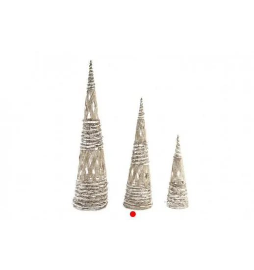 CONE RATAN COM ILUMINACAO LED MEDIDO - NV-141218