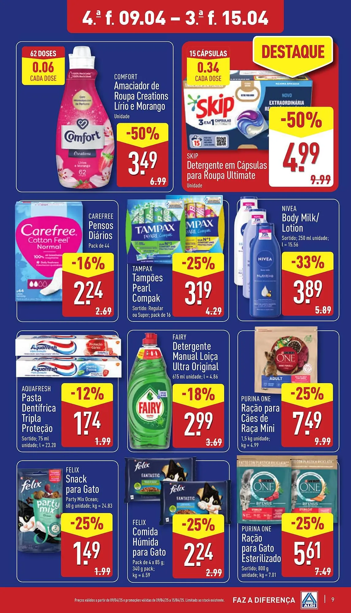 Folheto Folheto ALDI de 9 de abril até 15 de abril 2025 - Pagina 9