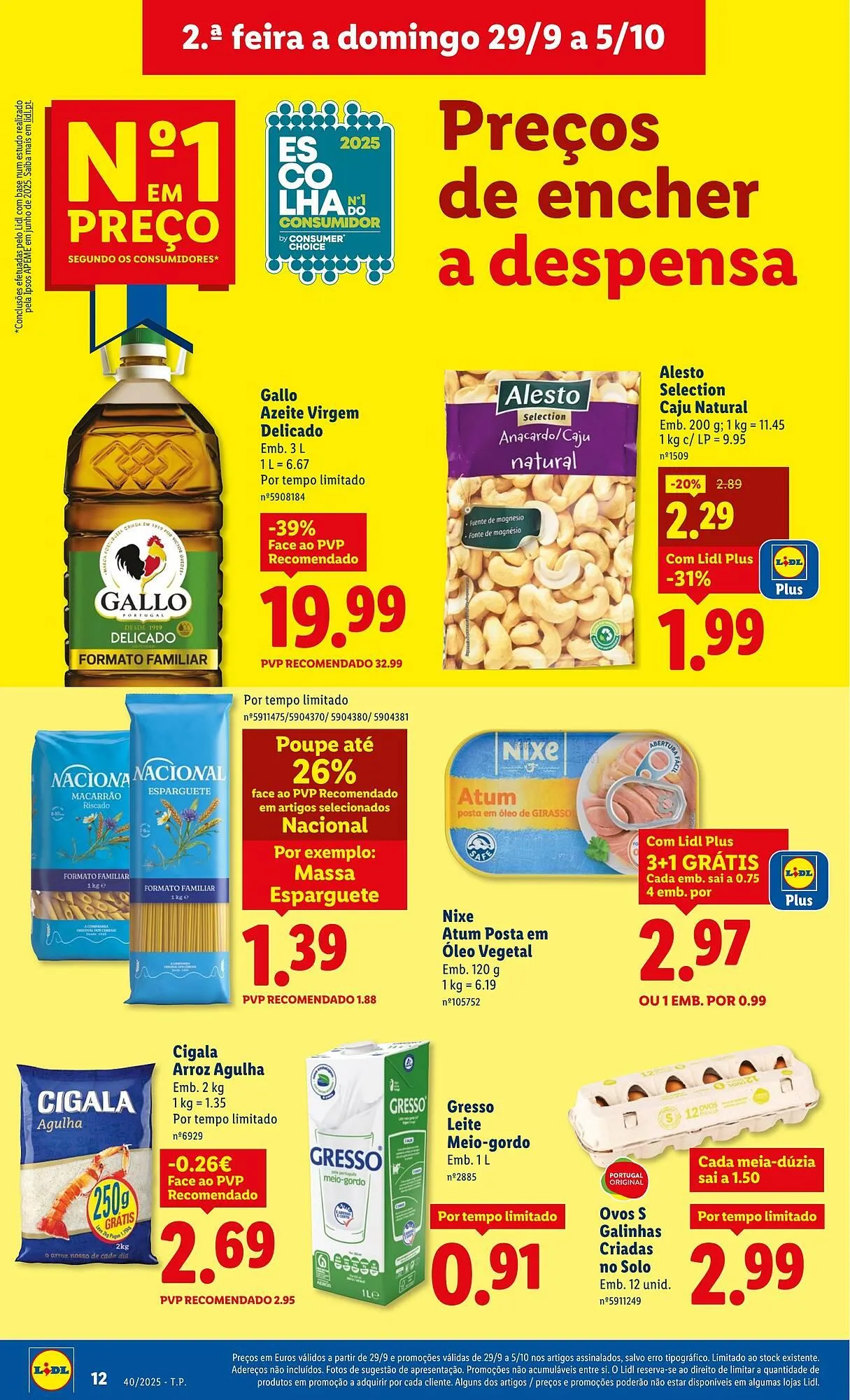 Folheto Folheto Lidl de 29 de setembro até 5 de outubro 2025 - Pagina 12