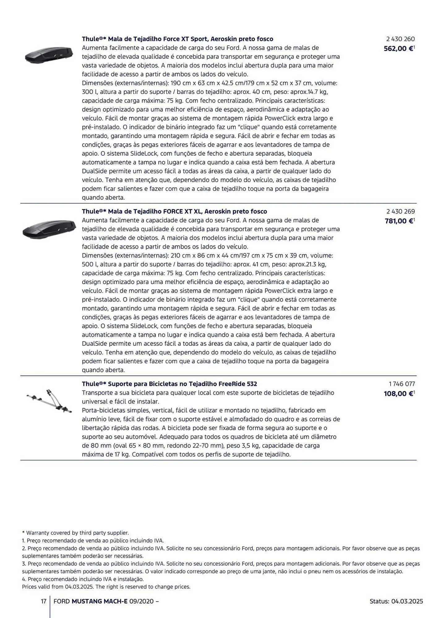 Folheto Folheto Ford de 18 de março até 31 de agosto 2025 - Pagina 17