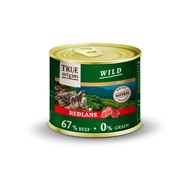True Origins Wild Redlands Vitela lata para cães