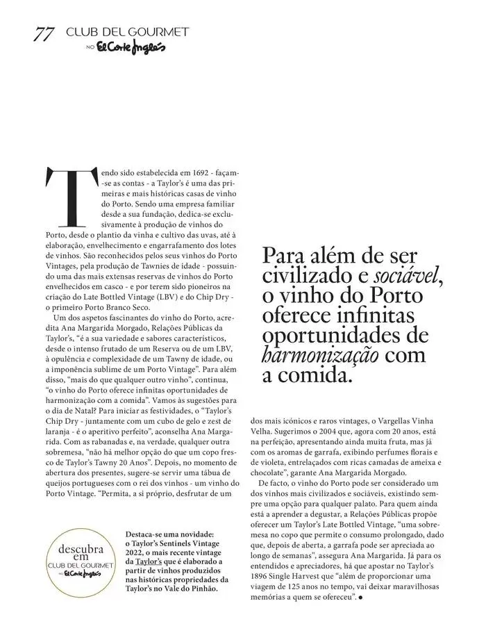 Folheto El Corte Inglés - gourmet magazine de 26 de novembro até 31 de dezembro 2024 - Pagina 77