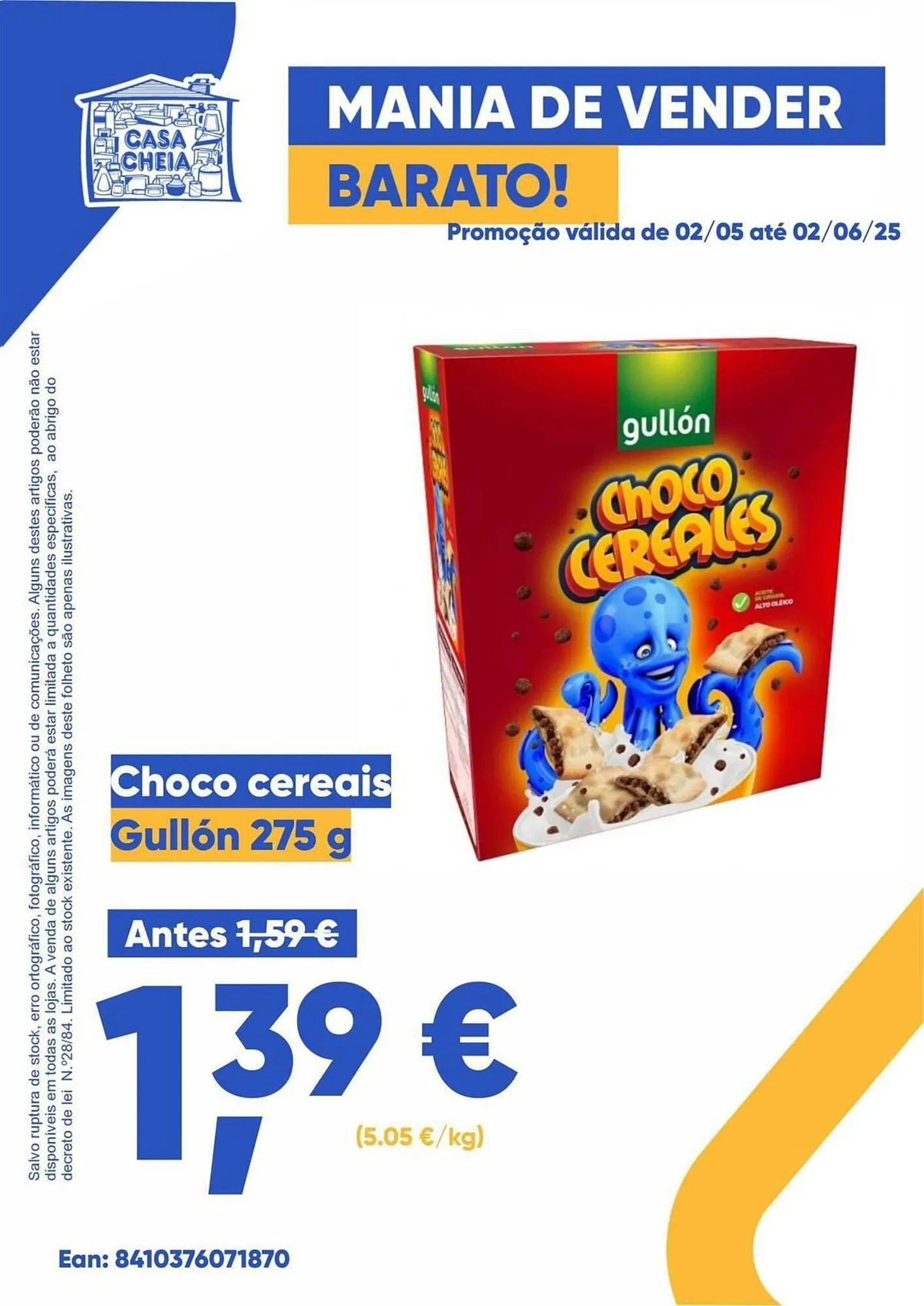 Folheto Folheto Casa Cheia de 2 de maio até 2 de junho 2025 - Pagina 1