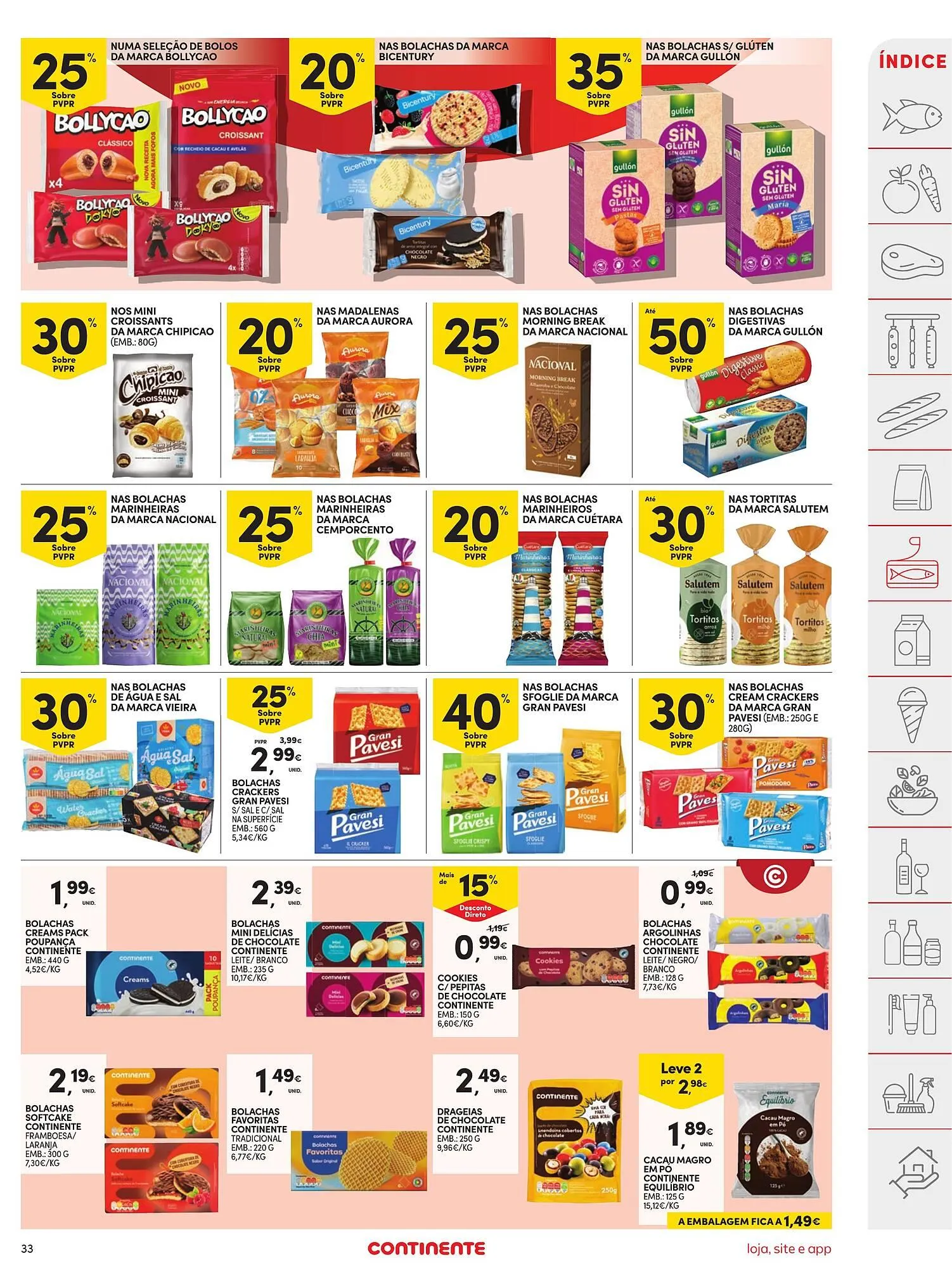 Folheto Folheto Continente de 3 de março até 9 de março 2026 - Pagina 33