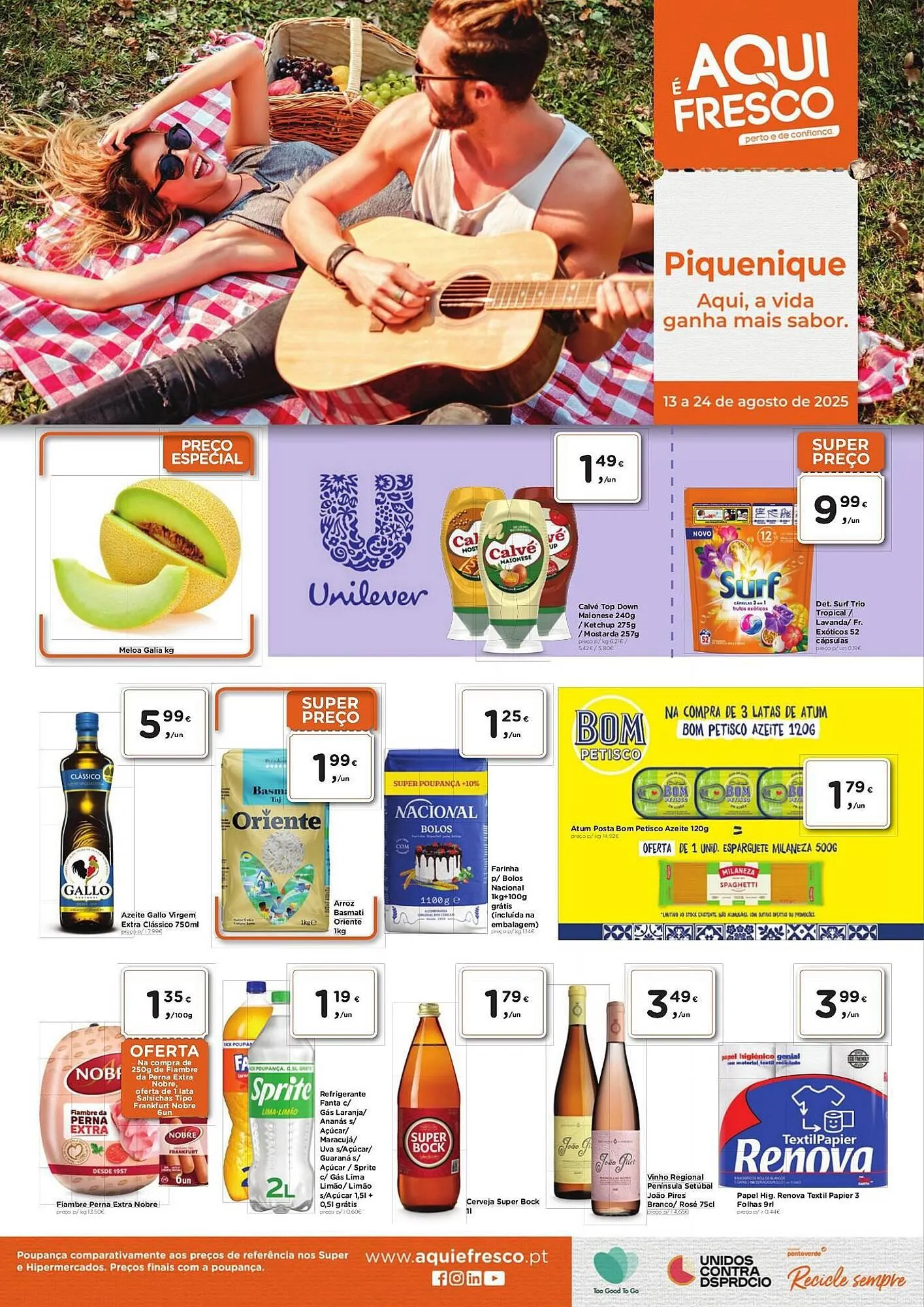 Folheto Aqui é fresco - 1