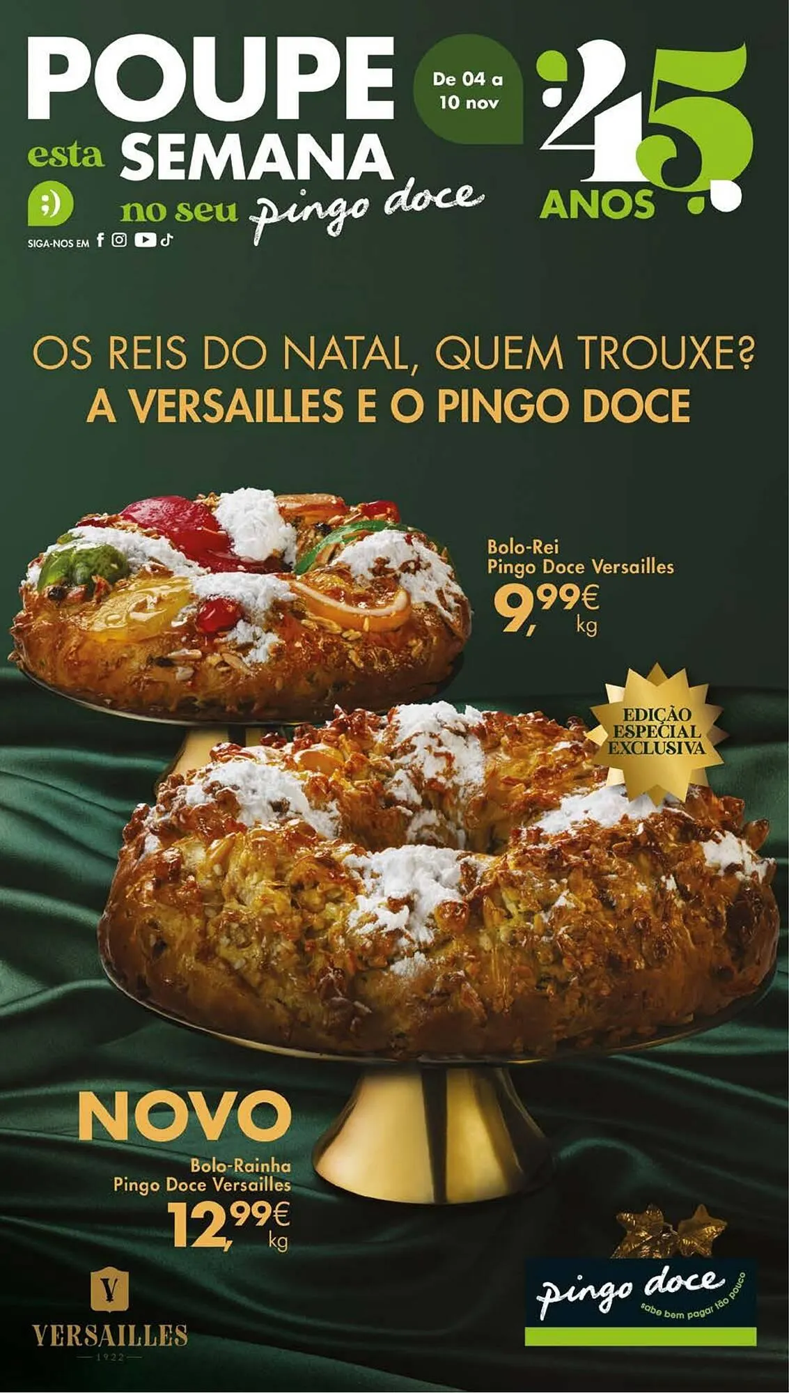 Folheto Folheto Pingo Doce de 4 de novembro até 10 de novembro 2025 - Pagina 1