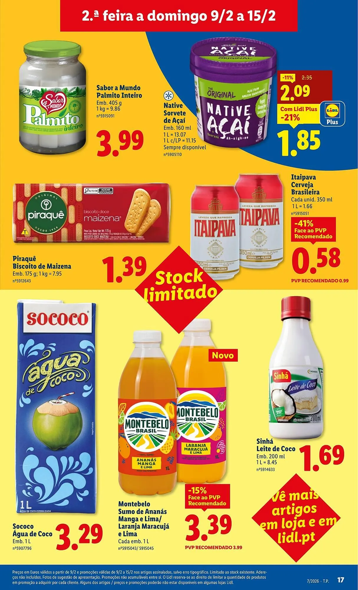 Folheto Folheto Lidl de 9 de fevereiro até 15 de fevereiro 2026 - Pagina 17