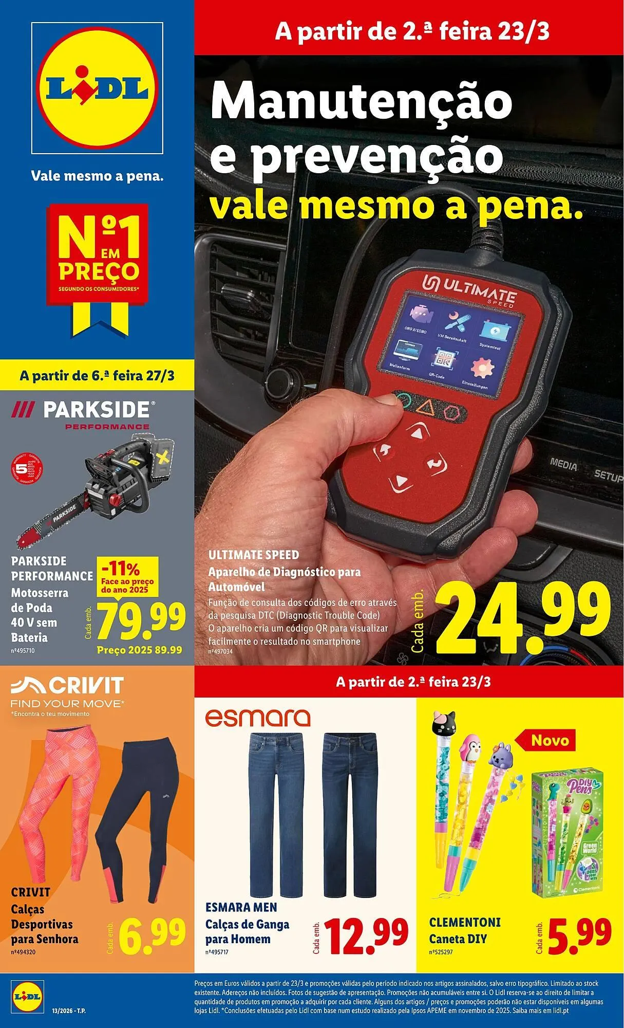 Folheto Folheto Lidl de 23 de março até 29 de março 2026 - Pagina 1