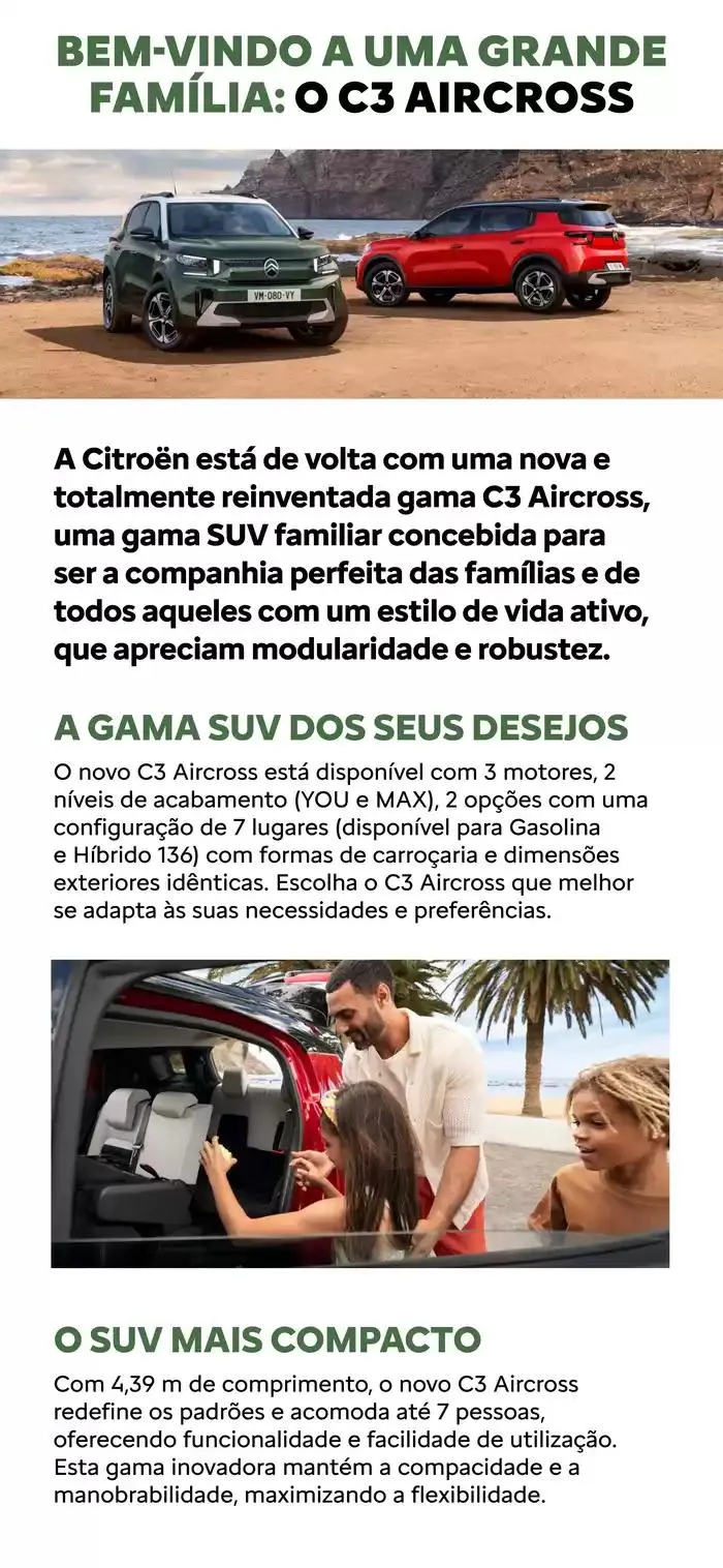 Folheto Catálogo Citroen Novo C3 Aircross de 18 de novembro até 18 de novembro 2025 - Pagina 5
