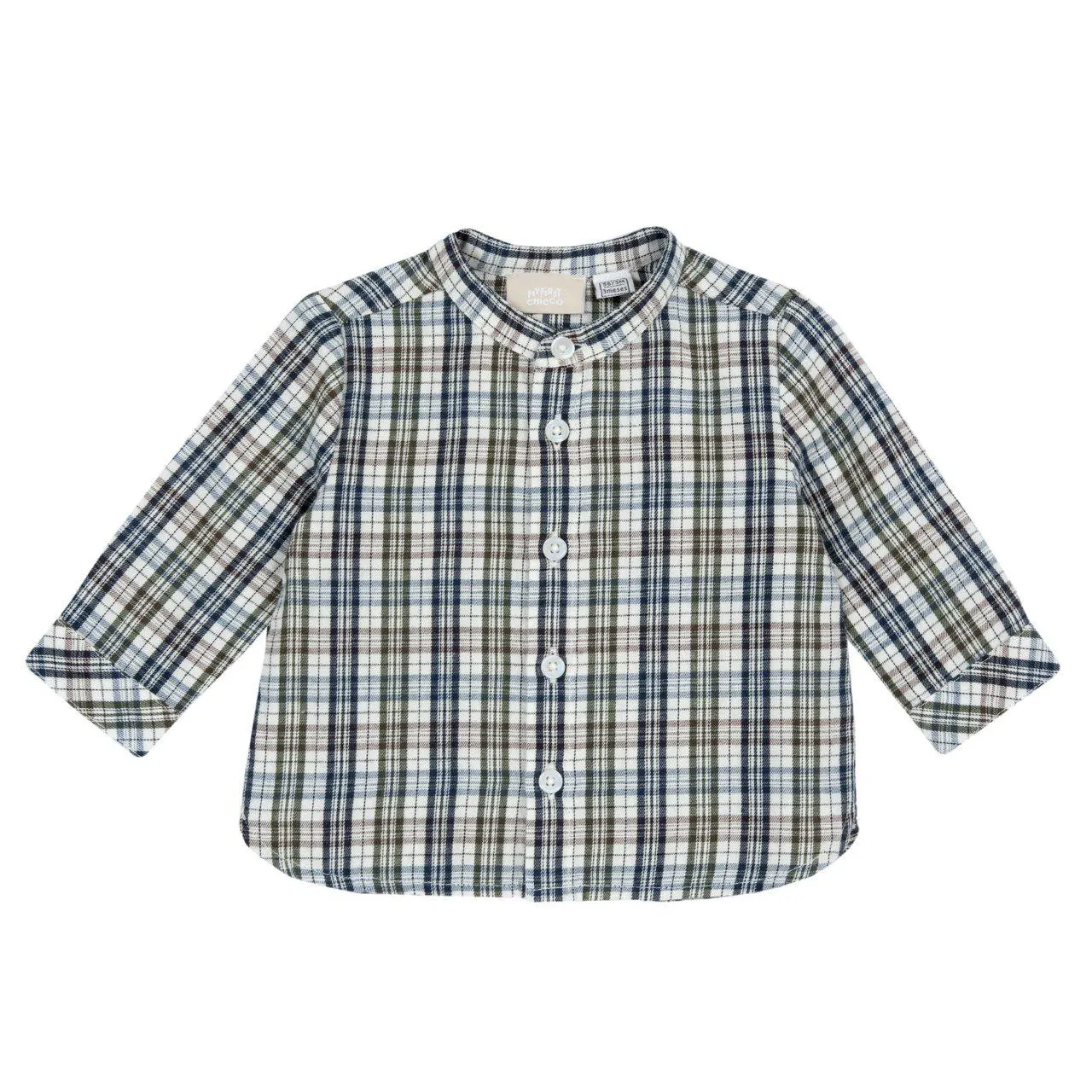 Camisa de cuadros manga larga