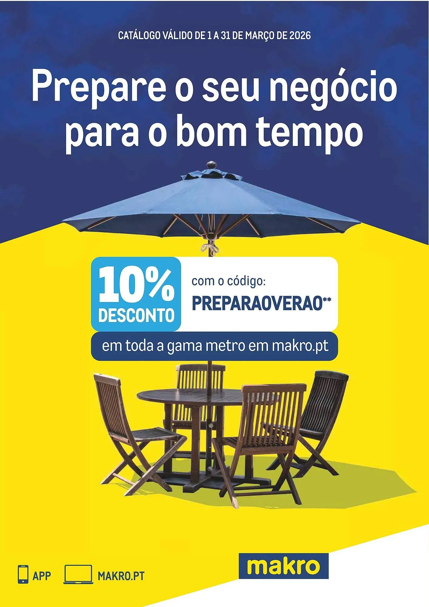 Folheto Catálogo Makro de 3 de março até 31 de março 2026 - Pagina 1