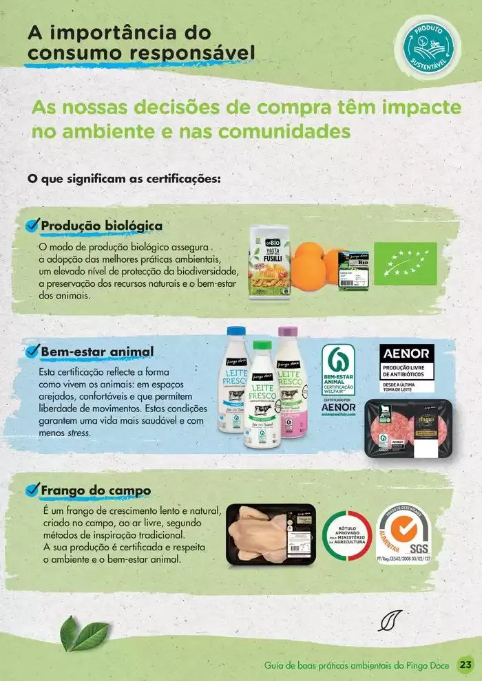 Folheto Pingo Doce Guia de Boas Práticas Ambientais de 17 de dezembro até 17 de janeiro 2025 - Pagina 23