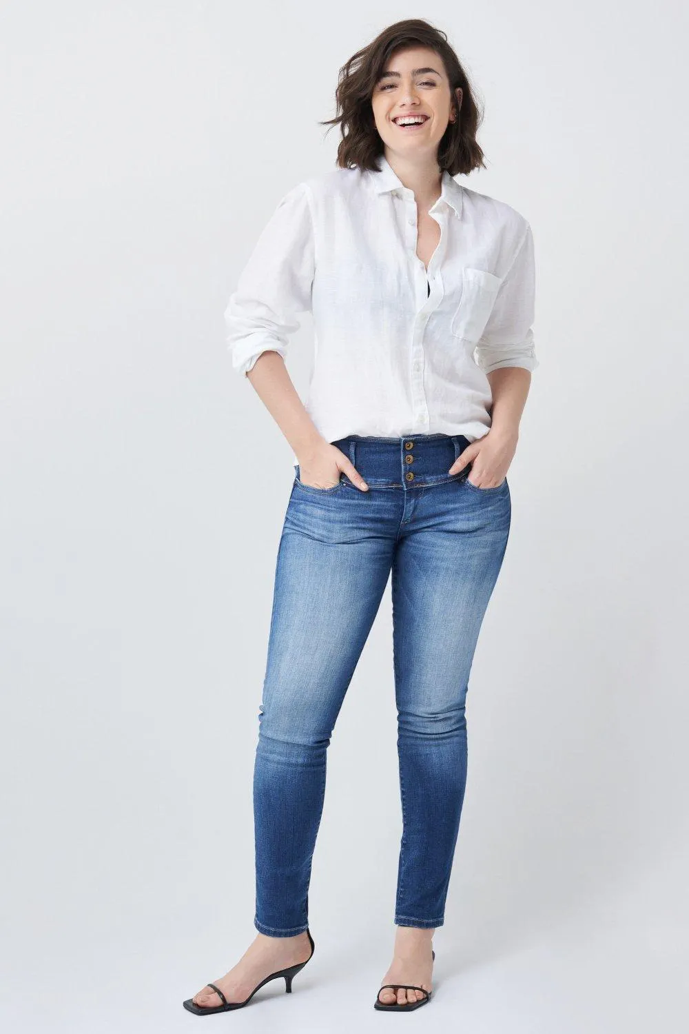 JEANS MYSTERY PUSH UP PREMIUM WASH