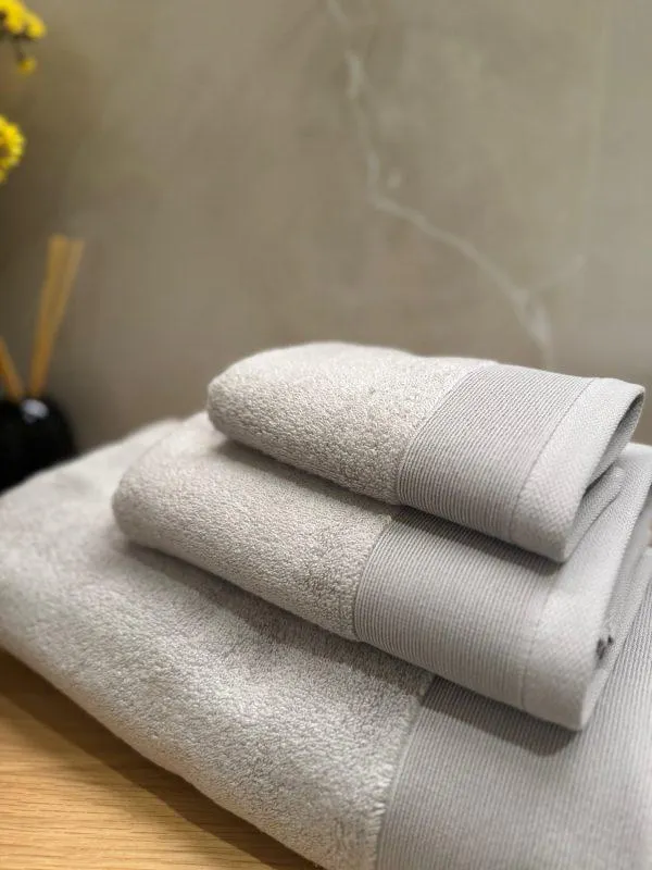 Toalha Cinza CL Fantasy Algodão/Modal