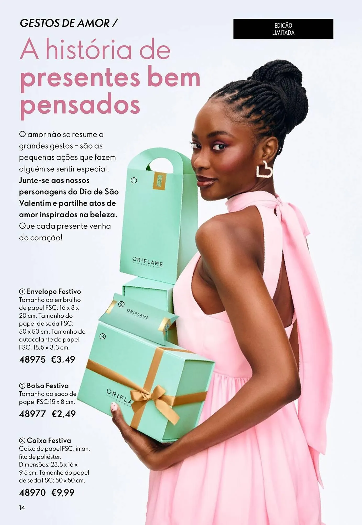 Folheto Catálogo Oriflame de 21 de janeiro até 10 de fevereiro 2026 - Pagina 14