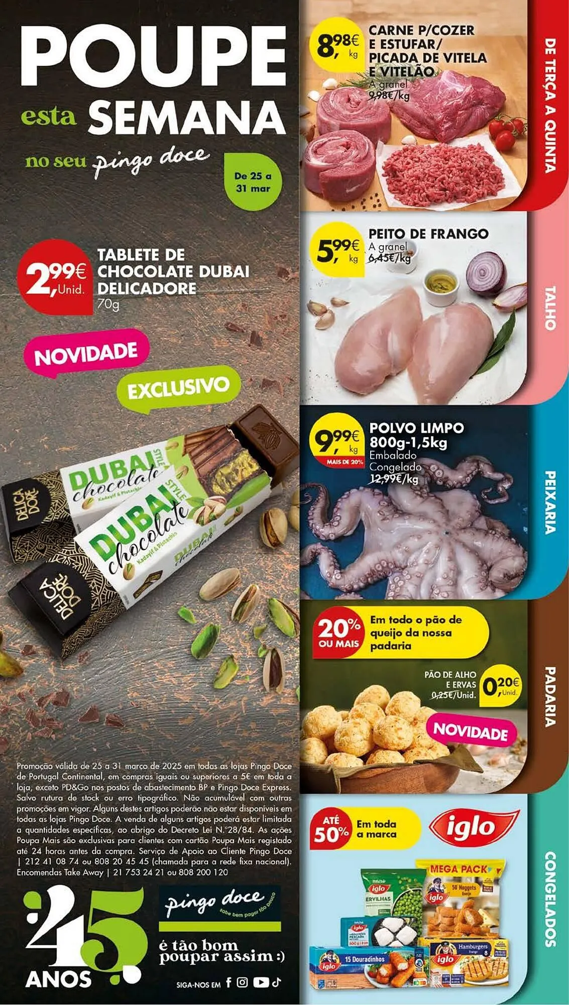 Folheto Folheto Pingo Doce de 25 de março até 31 de março 2025 - Pagina 1