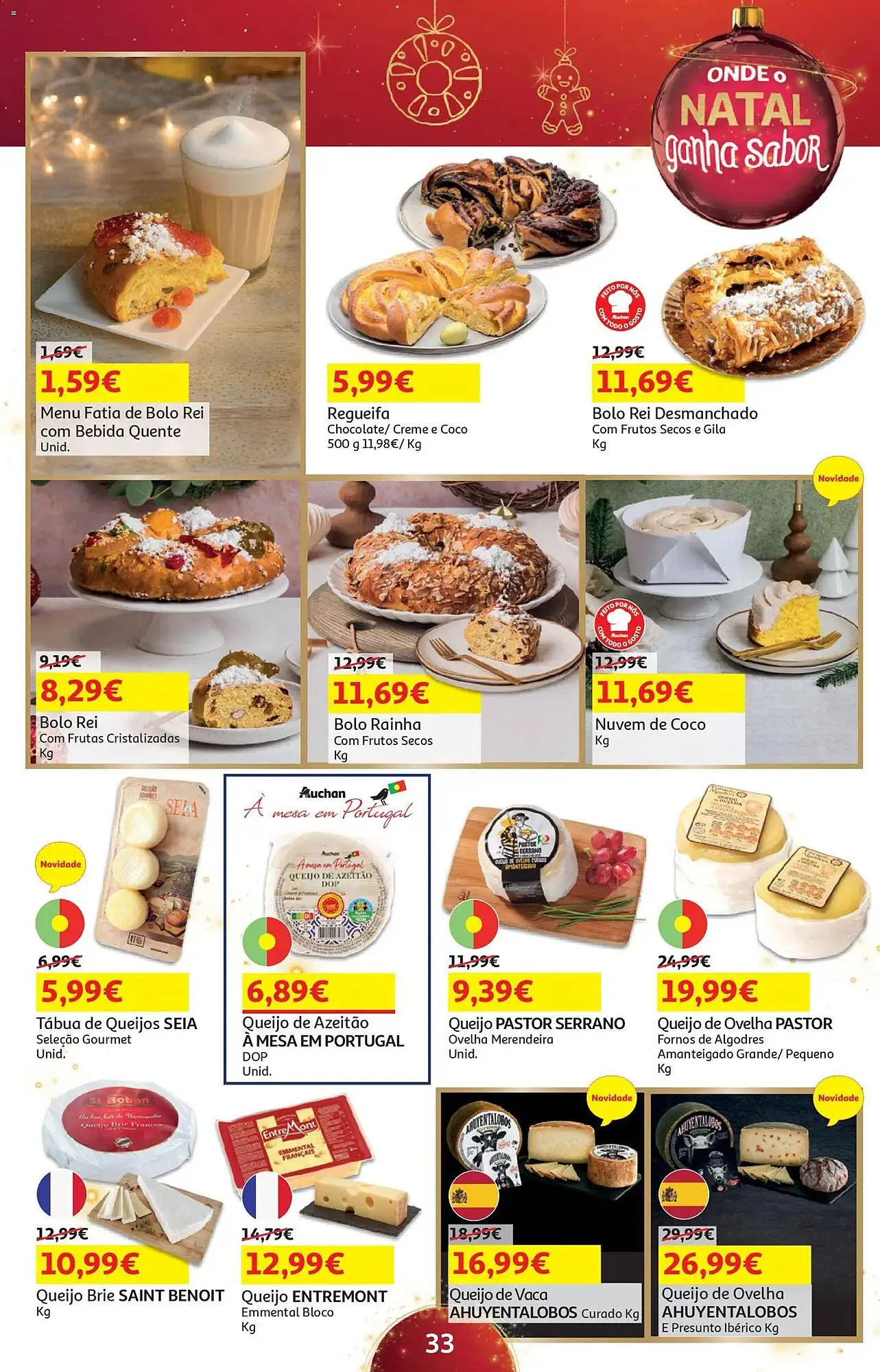 Folheto Folheto Auchan de 18 de novembro até 5 de dezembro 2025 - Pagina 33