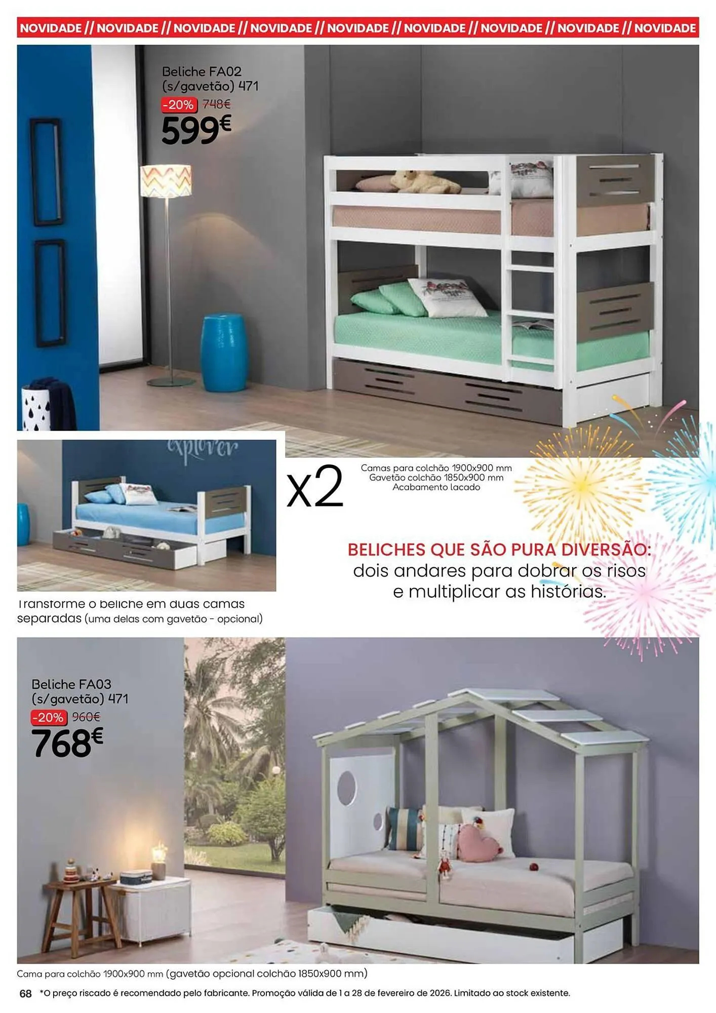 Folheto Folheto Hiper Centro do Móvel de 2 de fevereiro até 28 de fevereiro 2026 - Pagina 68