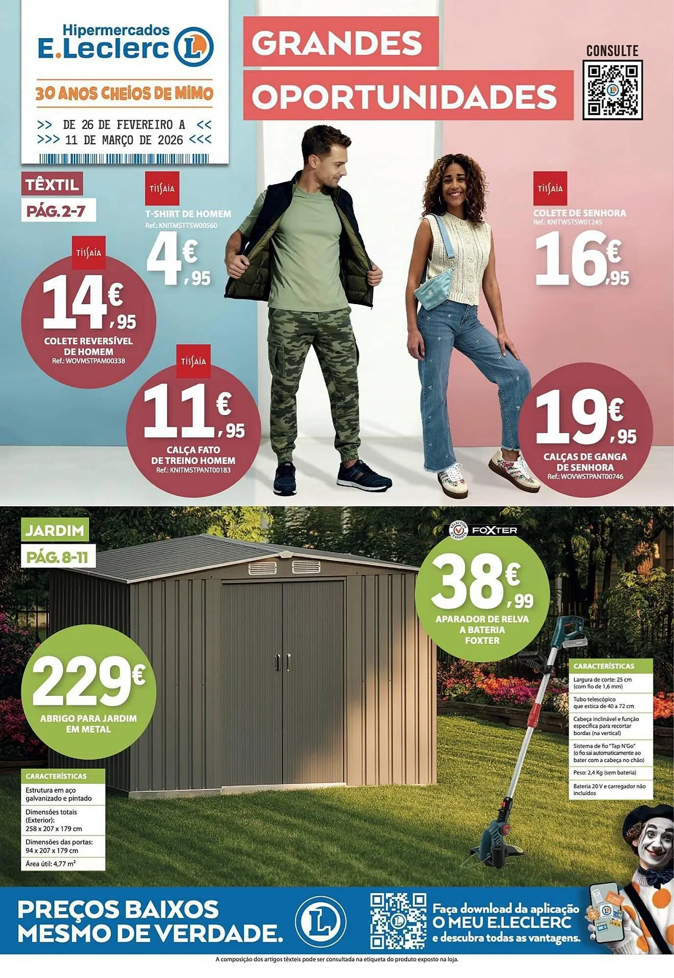 Folheto Folheto E.Leclerc de 26 de fevereiro até 11 de março 2026 - Pagina 1