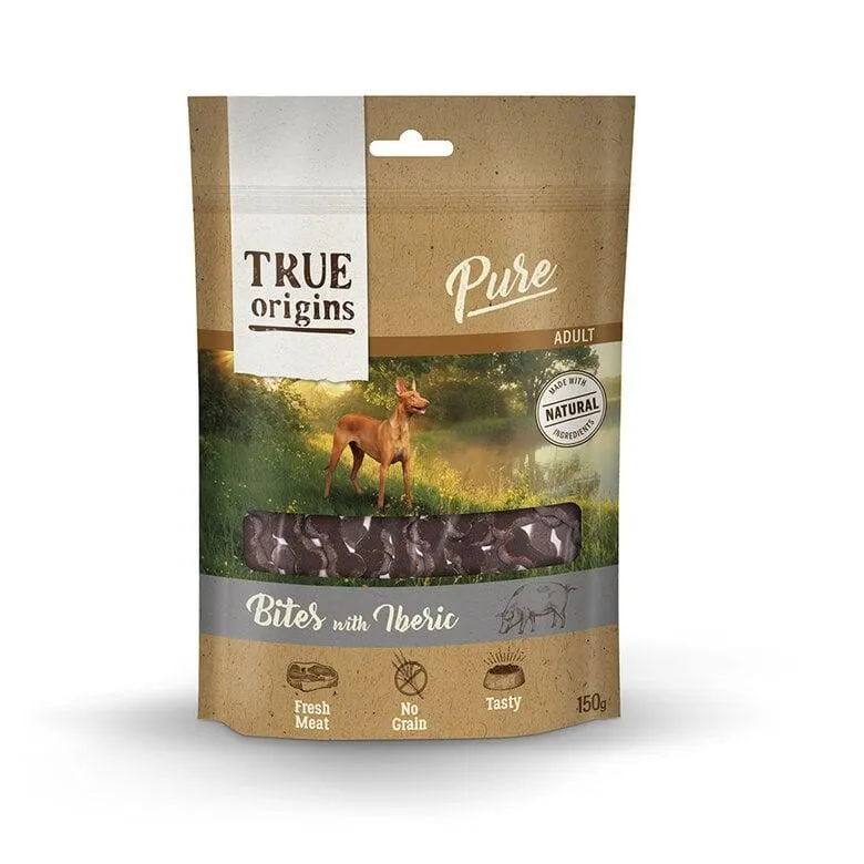 True Origins Pure Carne com Ibérico Snacks para cães