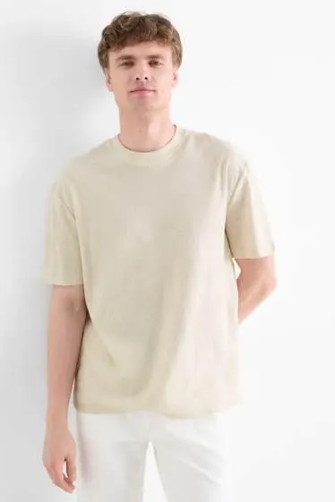 T-shirt - relaxed fit - textured