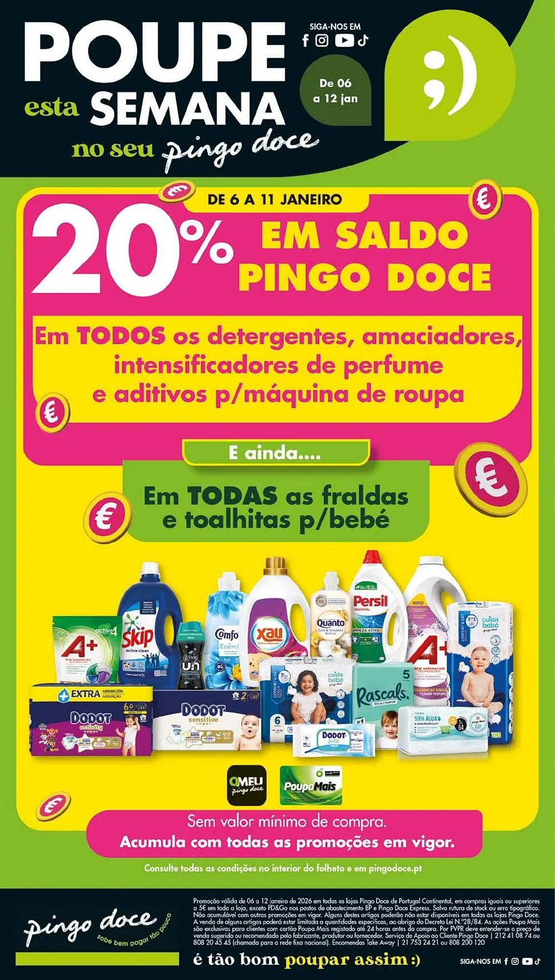 Folheto Folheto Pingo Doce de 6 de janeiro até 12 de janeiro 2026 - Pagina 1