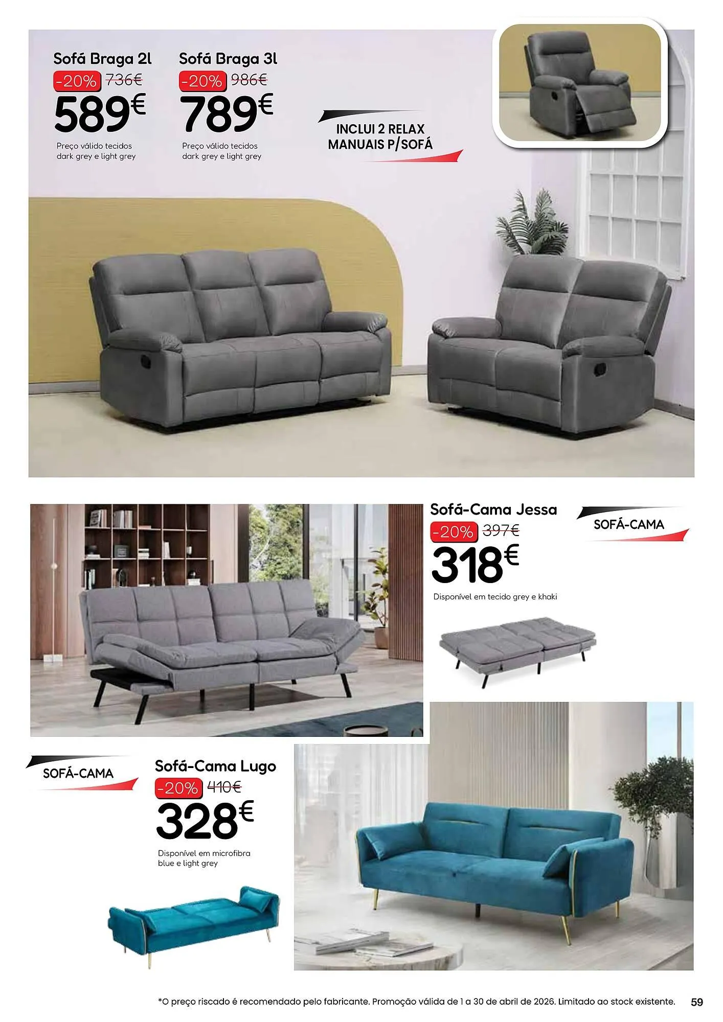 Folheto Folheto Hiper Centro do Móvel de 13 de abril até 30 de abril 2026 - Pagina 59