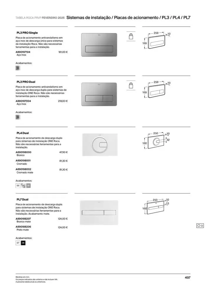 Folheto Soluções de Banho de 6 de janeiro até 31 de dezembro 2025 - Pagina 499