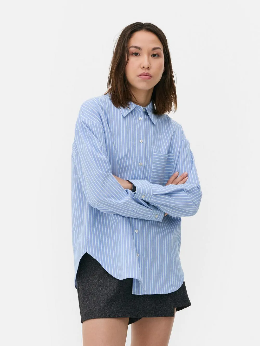 Camisa Oxford riscas