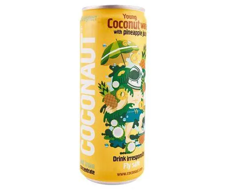 água de coco coconaut com sumo de ananás 0.32 l