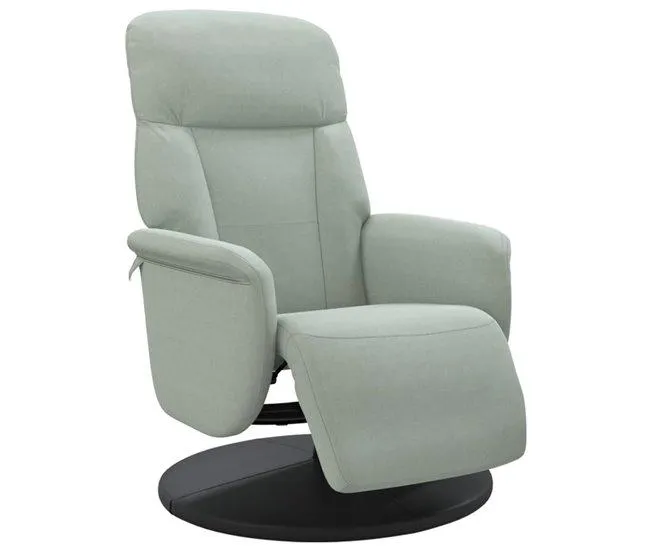 Cadeirão reclinável - Poltrona relax com apoio de pés veludo cinzento-claro